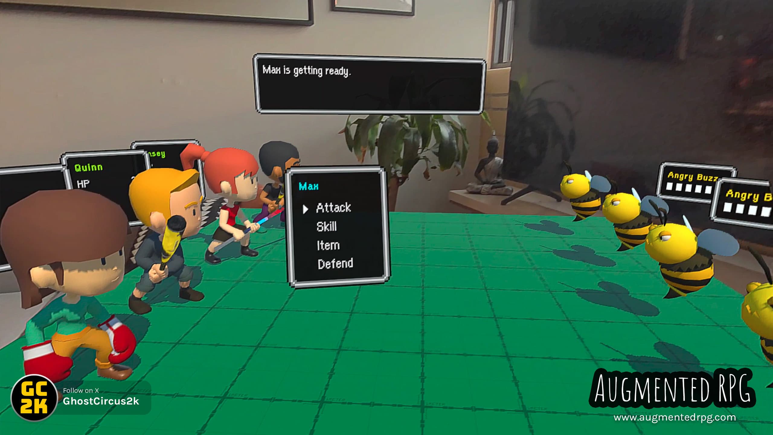 Turn-based battle scene